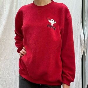 Coca-Cola Skating Polarbear Fleece Sweatshirt Vintage 90s Size XL